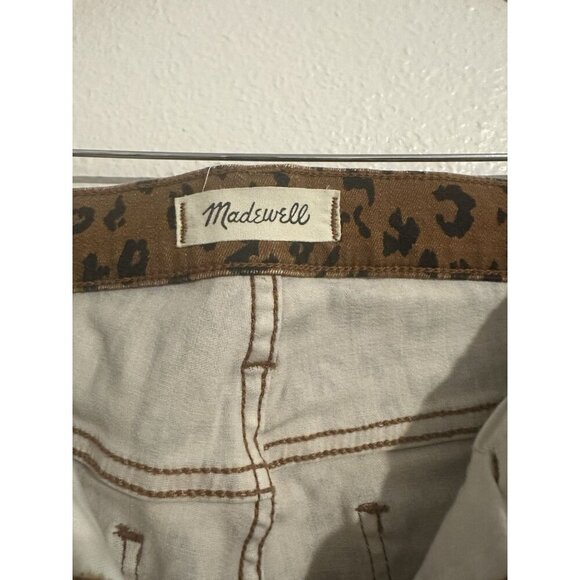 Madewell Women’s Stovepipe Jeans Leopard Print Size 29 - Picture 4 of 13